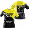 PREMIUM GIFT - CUSTOM NAME - FLY RACING - YELLOW - T-SHIRT