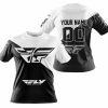 PREMIUM GIFT - CUSTOM NAME - FLY RACING - WHITE - T-SHIRT