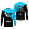 PREMIUM GIFT - CUSTOM NAME - FLY RACING - SKY BLUE - JERSEY