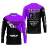 PREMIUM GIFT - CUSTOM NAME - FLY RACING - PURPLE - JERSEY