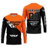 PREMIUM GIFT - CUSTOM NAME - FLY RACING - ORANGE - JERSEY
