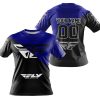 PREMIUM GIFT - CUSTOM NAME - FLY RACING - NAVY - T-SHIRT