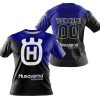 PREMIUM GIFT - CUSTOM NAME - HUSQVARNA - NAVY - T-SHIRT