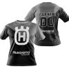 PREMIUM GIFT - CUSTOM NAME - HUSQVARNA - GREY - T-SHIRT