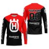 PREMIUM GIFT - CUSTOM NAME - HUSQVARNA - RED - JERSEY
