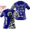TOO FAST TO LIVE TOO YOUNG TO DIE - LIMITED EDITION - CUSTOM NAME - CAN AM - NAVY - T-SHIRT
