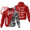 TOO FAST TO LIVE TOO YOUNG TO DIE - LIMITED EDITION - CUSTOM NAME - DUCATI - RED