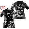TOO FAST TO LIVE TOO YOUNG TO DIE - LIMITED EDITION - CUSTOM NAME - DUCATI - BLACK - T-SHIRT