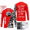TOO FAST TO LIVE TOO YOUNG TO DIE - LIMITED EDITION - CUSTOM NAME - CAN AM - RED - JERSEY