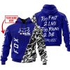 TOO FAST TO LIVE TOO YOUNG TO DIE - LIMITED EDITION - CUSTOM NAME - FOX RACING - NAVY