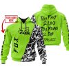 TOO FAST TO LIVE TOO YOUNG TO DIE - LIMITED EDITION - CUSTOM NAME - FOX RACING - GREEN 1