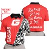 TOO FAST TO LIVE TOO YOUNG TO DIE - LIMITED EDITION - CUSTOM NAME - GAS GAS - RED - POLO SHIRT