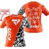 TOO FAST TO LIVE TOO YOUNG TO DIE - LIMITED EDITION - CUSTOM NAME - FXR - ORANGE - T-SHIRT