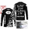 TOO FAST TO LIVE TOO YOUNG TO DIE - LIMITED EDITION - CUSTOM NAME - POLARIS - BLACK - JERSEY