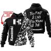 TOO FAST TO LIVE TOO YOUNG TO DIE - LIMITED EDITION - CUSTOM NAME - KAWASAKI - BLACK