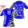 TOO FAST TO LIVE TOO YOUNG TO DIE - LIMITED EDITION - CUSTOM NAME - HUSQVARNA - BLUE - T-SHIRT