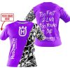 TOO FAST TO LIVE TOO YOUNG TO DIE - LIMITED EDITION - CUSTOM NAME - HUSQVARNA - PURPLE - T-SHIRT