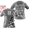 TOO FAST TO LIVE TOO YOUNG TO DIE - LIMITED EDITION - CUSTOM NAME - HUSQVARNA - GREY - T-SHIRT