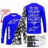 TILL THE FUCKIN FREAKIN TRAINING WHEEL FALL OFF - LIMITED EDITION - CUSTOM NAME - ALPINESTARS - BLUE - JERSEY