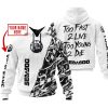 TOO FAST TO LIVE TOO YOUNG TO DIE - LIMITED EDITION - CUSTOM NAME - SEA DOO - WHITE