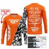 TILL THE FUCKIN FREAKIN TRAINING WHEEL FALL OFF - LIMITED EDITION - CUSTOM NAME - FLY RACING - ORANGE - JERSEY