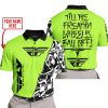 TILL THE FUCKIN FREAKIN TRAINING WHEEL FALL OFF - LIMITED EDITION - CUSTOM NAME - FLY RACING - GREEN 1 - POLO SHIRT