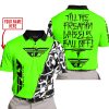 TILL THE FUCKIN FREAKIN TRAINING WHEEL FALL OFF - LIMITED EDITION - CUSTOM NAME - FLY RACING - GREEN - POLO SHIRT