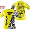 TILL THE FUCKIN FREAKIN TRAINING WHEEL FALL OFF - LIMITED EDITION - CUSTOM NAME - FLY RACING - YELLOW - T-SHIRT