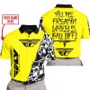 TILL THE FUCKIN FREAKIN TRAINING WHEEL FALL OFF - LIMITED EDITION - CUSTOM NAME - FLY RACING - YELLOW - POLO SHIRT