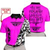 TILL THE FUCKIN FREAKIN TRAINING WHEEL FALL OFF - LIMITED EDITION - CUSTOM NAME - FLY RACING - PINK - POLO SHIRT