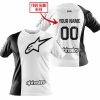 PREMIUM MX - CUSTOM NAME - ALPINESTARS - WHITE - T-SHIRT