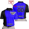 PREMIUM MX - CUSTOM NAME - FLY RACING - BLUE - POLO