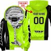 PREMIUM MX - CUSTOM NAME - FLY RACING - NEON - FLEECE ZIP HOODIE