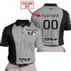 PREMIUM MX - CUSTOM NAME - FLY RACING - GREY - POLO