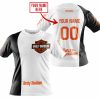 PREMIUM MX - CUSTOM NAME - HARLEY DAVIDSON - WHITE - T-SHIRT