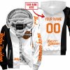 PREMIUM MX - CUSTOM NAME - HARLEY DAVIDSON - WHITE - FLEECE ZIP HOODIE