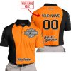 PREMIUM MX - CUSTOM NAME - HARLEY DAVIDSON - ORANGE - POLO