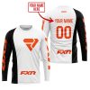 PREMIUM MX - CUSTOM NAME - FXR - WHITE - JERSEY