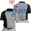 PREMIUM MX - CUSTOM NAME - HUSQVARNA - GREY - POLO
