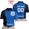 PREMIUM MX - CUSTOM NAME - HUSQVARNA - BLUE - POLO