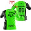 PREMIUM MX - CUSTOM NAME - FOX RACING - GREEN - T-SHIRT