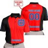 PREMIUM MX - CUSTOM NAME - HUSQVARNA - RED - POLO