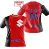 PREMIUM MX - CUSTOM NAME - SUZUKI - RED - T-SHIRT