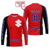 PREMIUM MX - CUSTOM NAME - SUZUKI - RED - JERSEY