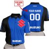 PREMIUM MX - CUSTOM NAME - SUZUKI - BLUE - POLO
