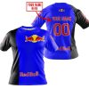 PREMIUM MX - CUSTOM NAME - REDBULL - BLUE - T-SHIRT