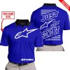 PREMIUM JUST FCKN GONNA SEND IT – CUSTOM NAME – ALPINESTARS - NAVY - POLO SHIRT
