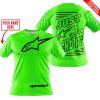 PREMIUM JUST FCKN GONNA SEND IT – CUSTOM NAME – ALPINESTARS - GREEN - T-SHIRT