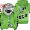 PREMIUM JUST FCKN GONNA SEND IT – CUSTOM NAME – ARCTIC-CAT V1 - FLEECE ZIP HOODIE