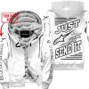 PREMIUM JUST FCKN GONNA SEND IT – CUSTOM NAME – ALPINESTARS - WHITE - FLEECE ZIP HOODIE